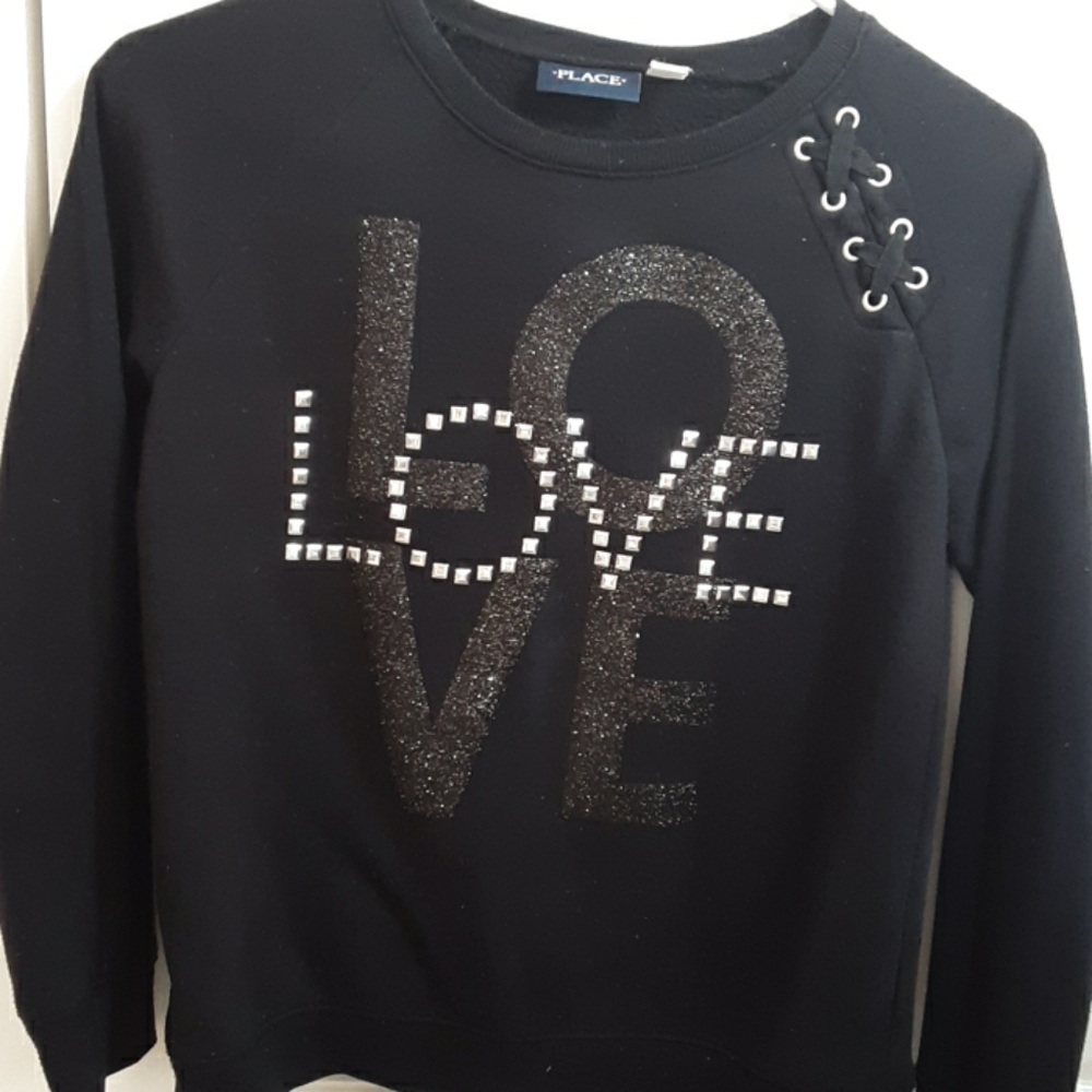 A black sweatshirt